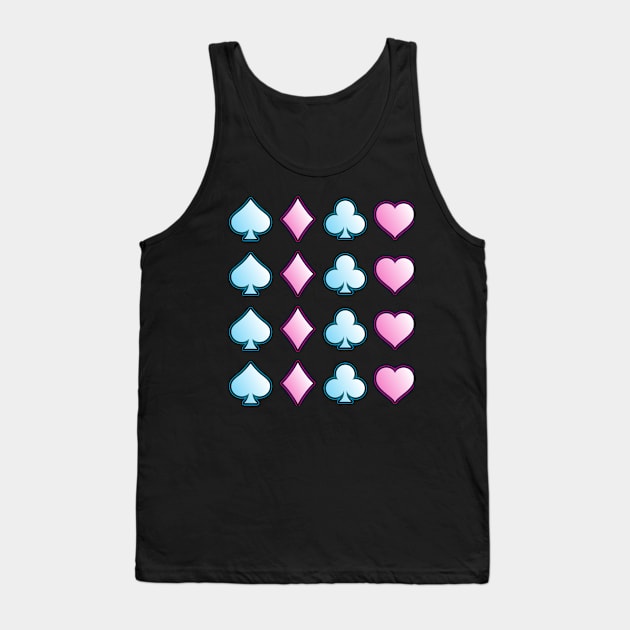 Poker Playing Cards Tank Top by pokerlife